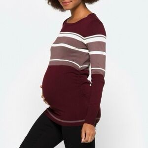 LETY & ME Elsie Maternity Pullover crew sweater
